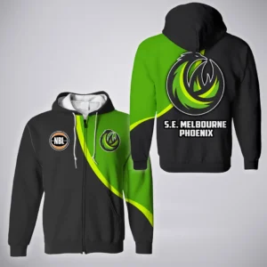 S.E. Melbourne Phoenix Zipper Hoodie  NBL Australia 2025 For Fan S.E. Melbourne Phoenix HVN1141SP071825ZHD