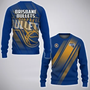Brisbane Bullets Sweatshirt  NBL Australia 2025 For Fan Brisbane Bullets HVN1142BB071825SW