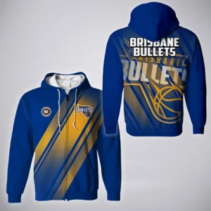 Brisbane Bullets Zipper Hoodie  NBL Australia 2025 For Fan Brisbane Bullets HVN1142BB071825ZHD