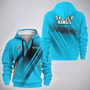 New Zealand Breakers Hoodie Half Zipper  NBL Australia 2025 For Fan New Zealand Breakers HVN1142NB071825HODZ