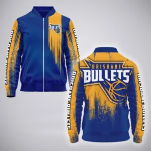 Brisbane Bullets Bomber Jacket  NBL Australia 2025 For Fan Brisbane Bullets HVN1143BB071925BOB