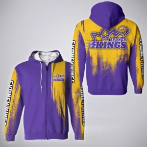 Sydney Kings Zipper Hoodie  NBL Australia 2025 For Fan Sydney Kings HVN1143SK071925ZHD
