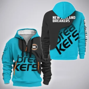 New Zealand Breakers Hoodie Half Zipper  NBL Australia 2025 For Fan New Zealand Breakers HVN1144NB071925HODZ