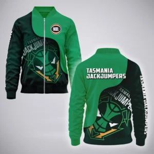 Tasmania JackJumpers Bomber Jacket  NBL Australia 2025 For Fan Tasmania JackJumpers HVN1144TJ071925BOB