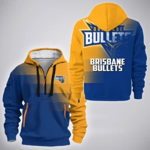 Brisbane Bullets Hoodie Half Zipper  NBL Australia 2025 For Fan Brisbane Bullets HVN1145BB071925HODZ