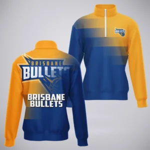 Brisbane Bullets Quarter-Zip Sweatshirt  NBL Australia 2025 For Fan Brisbane Bullets HVN1145BB071925QZ