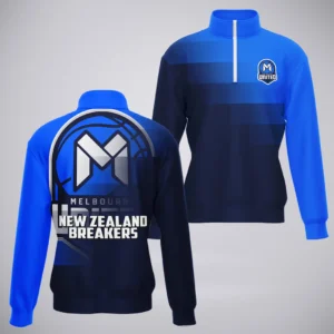 Melbourne United Quarter-Zip Sweatshirt  NBL Australia 2025 For Fan Melbourne United HVN1145MU071925QZ
