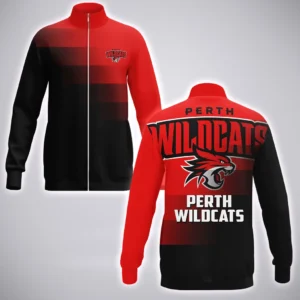 Perth Wildcats Stand Collar Jacket  NBL Australia 2025 For Fan Perth Wildcats HVN1145PW071925SCJ