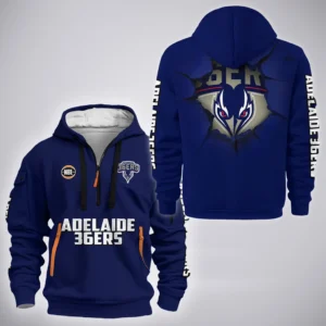 Adelaide 36ers Hoodie Half Zipper  NBL Australia 2025 For Fan Adelaide 36ers HVN1146AD071925HODZ