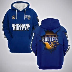 Brisbane Bullets Hoodie  NBL Australia 2025 For Fan Brisbane Bullets HVN1146BB071925HOD