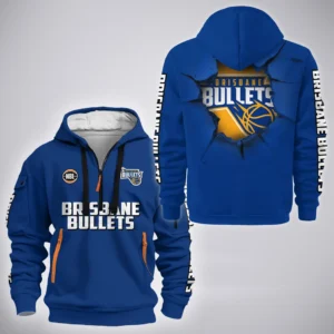 Brisbane Bullets Hoodie Half Zipper  NBL Australia 2025 For Fan Brisbane Bullets HVN1146BB071925HODZ