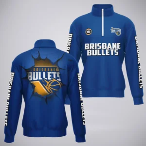 Brisbane Bullets Quarter-Zip Sweatshirt  NBL Australia 2025 For Fan Brisbane Bullets HVN1146BB071925QZ