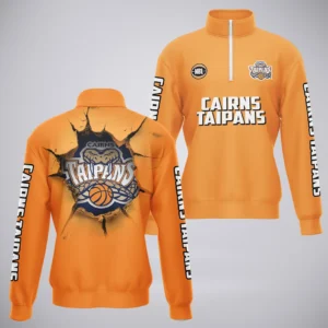 Cairns Taipans Quarter-Zip Sweatshirt  NBL Australia 2025 For Fan Cairns Taipans HVN1146CT071925QZ