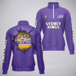 Sydney Kings Quarter-Zip Sweatshirt  NBL Australia 2025 For Fan Sydney Kings HVN1146SK071925QZ