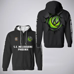 S.E. Melbourne Phoenix Zipper Hoodie  NBL Australia 2025 For Fan S.E. Melbourne Phoenix HVN1146SP071925ZHD