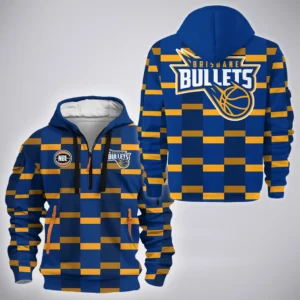Brisbane Bullets Hoodie Half Zipper  NBL Australia 2025 For Fan Brisbane Bullets HVN1147BB071925HODZ