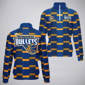 Brisbane Bullets Quarter-Zip Sweatshirt  NBL Australia 2025 For Fan Brisbane Bullets HVN1147BB071925QZ