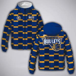Brisbane Bullets Windbreaker Jacket  NBL Australia 2025 For Fan Brisbane Bullets HVN1147BB071925WB