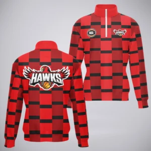 Illawarra Hawks Quarter-Zip Sweatshirt  NBL Australia 2025 For Fan Illawarra Hawks HVN1147IH071925QZ