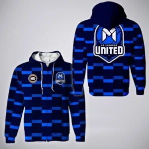 Melbourne United Zipper Hoodie  NBL Australia 2025 For Fan Melbourne United HVN1147MU071925ZHD
