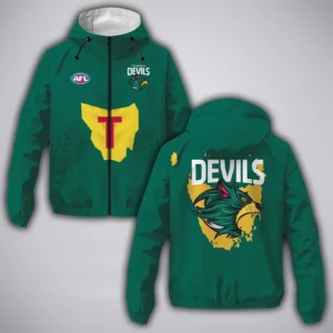 Tasmania  Football Club Windbreaker Jacket  AFL 2025 For Fan Tasmania HVN1148TAS072125WB