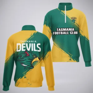 Tasmania  Football Club Quarter-Zip Sweatshirt  AFL 2025 For Fan Tasmania HVN1151TAS072125QZ