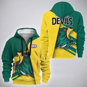 Tasmania  Football Club Hoodie Half Zipper  AFL 2025 For Fan Tasmania HVN1153TAS072125HODZ