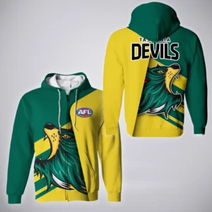 Tasmania  Football Club Zipper Hoodie  AFL 2025 For Fan Tasmania HVN1153TAS072125ZHD