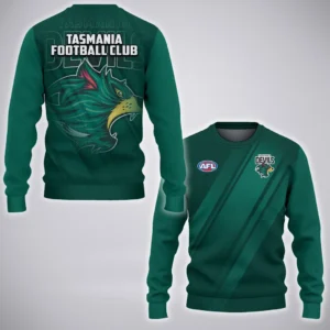 Tasmania  Football Club Sweatshirt  AFL 2025 For Fan Tasmania HVN1155TAS072425SW