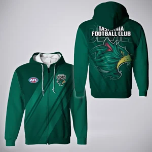 Tasmania  Football Club Zipper Hoodie  AFL 2025 For Fan Tasmania HVN1155TAS072425ZHD
