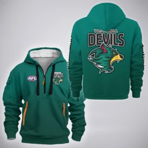 Tasmania  Football Club Hoodie Half Zipper  AFL 2025 For Fan Tasmania HVN1158TAS072425HODZ