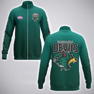 Tasmania  Football Club Stand Collar Jacket  AFL 2025 For Fan Tasmania HVN1158TAS072425SCJ