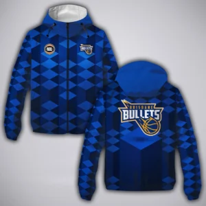 Brisbane Bullets Windbreaker Jacket  NBL 2025 For Fan Brisbane Bullets HVN1161BB072425WB