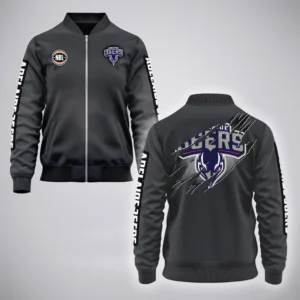 Adelaide 36ers Bomber Jacket  NBL 2025 For Fan Adelaide 36ers HVN1162072525AD HVN1162072525ADBOB - Gray