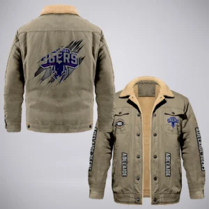 Adelaide 36ers Jacket Fur Collar Fleece  NBL 2025 For Fan Adelaide 36ers HVN1162072525AD HVN1162072525ADCFJ - Khaki