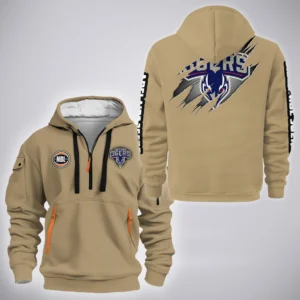 Adelaide 36ers Hoodie Half Zipper  NBL 2025 For Fan Adelaide 36ers HVN1162072525ADHODZ - Khaki