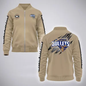Brisbane Bullets Bomber Jacket  NBL 2025 For Fan Brisbane Bullets HVN1162072525BB HVN1162072525BBBOB -Khaki