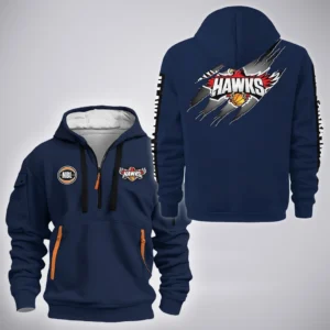 Illawarra Hawks Hoodie Half Zipper  NBL 2025 For Fan Illawarra Hawks HVN1162072525IHHODZ - Blue