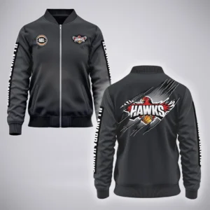 Illawarra Hawks Bomber Jacket  NBL 2025 For Fan Illawarra Hawks HVN1162072525IH HVN1162072525IHBOB - Gray