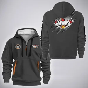 Illawarra Hawks Hoodie Half Zipper  NBL 2025 For Fan Illawarra Hawks HVN1162072525IHHODZ - Gray