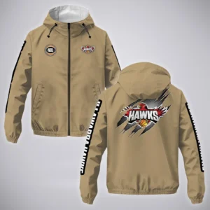 Illawarra Hawks Windbreaker Jacket  NBL 2025 For Fan Illawarra Hawks HVN1162072525IH HVN1162072525IHWB - Khaki