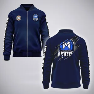 Melbourne United Bomber Jacket  NBL 2025 For Fan Melbourne United HVN1162072525MU HVN1162072525MUBOB - Blue