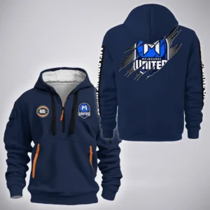 Melbourne United Hoodie Half Zipper  NBL 2025 For Fan Melbourne United HVN1162072525MUHODZ - Blue