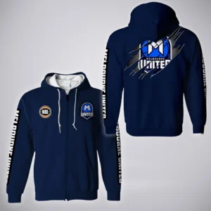 Melbourne United Zipper Hoodie  NBL 2025 For Fan Melbourne United HVN1162072525MU HVN1162072525MUZHD - Blue