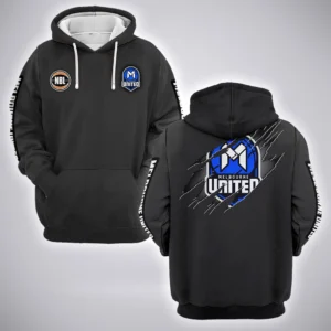 Melbourne United Hoodie  NBL 2025 For Fan Melbourne United HVN1162072525MU HVN1162072525MUHOD - Gray