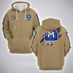 Melbourne United Hoodie  NBL 2025 For Fan Melbourne United HVN1162072525MU HVN1162072525MUHOD - Khaki