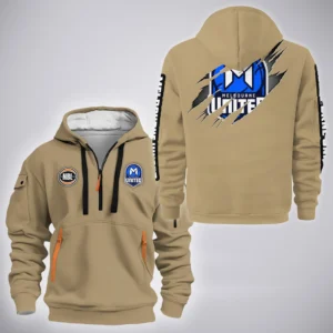 Melbourne United Hoodie Half Zipper  NBL 2025 For Fan Melbourne United HVN1162072525MUHODZ - Khaki