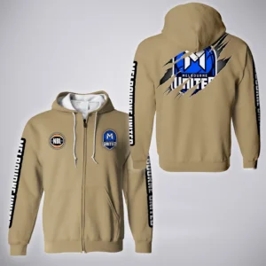 Melbourne United Zipper Hoodie  NBL 2025 For Fan Melbourne United HVN1162072525MU HVN1162072525MUZHD - Khaki