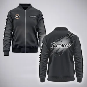 New Zealand Breakers Bomber Jacket  NBL 2025 For Fan New Zealand Breakers HVN1162072525NB HVN1162072525NBBOB - Gray