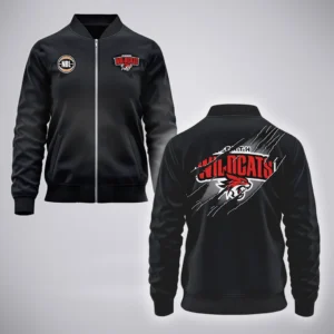 Perth Wildcats Bomber Jacket  NBL 2025 For Fan Perth Wildcats HVN1162072525PW HVN1162072525PWBOB - Black